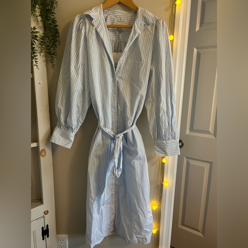 A New Day Striped Long Sleeve Dress - NWT